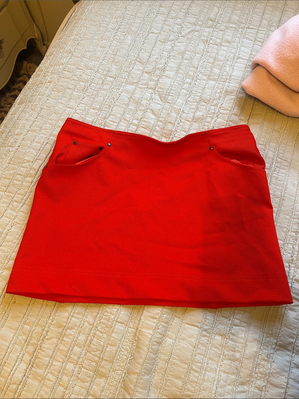 Urban Outfitters blood orange mini skirt